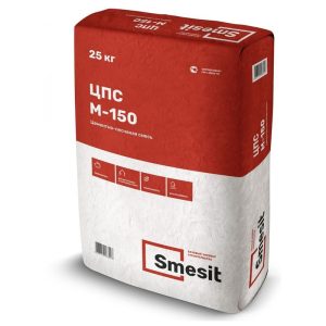 Смесь цементно-песчаная М-150 Smesit 25кг — изображение 1