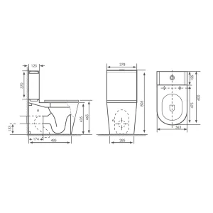 Напольный безободковый унитаз Comfroty CF41273S — изображение 7