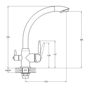Смеситель для кухни GOP18-A093КW G-LAUF белый — изображение 3