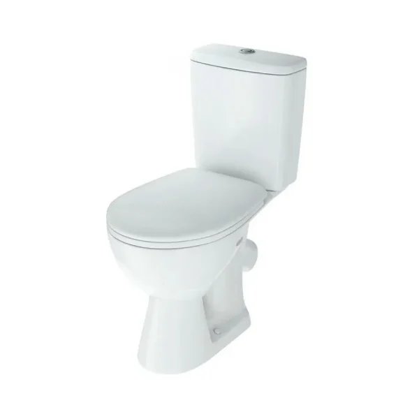 Унитаз компакт Rosa Уют Белый с бачком и сиденьем