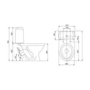 Унитаз-компакт Santeri Соната белый — изображение 8