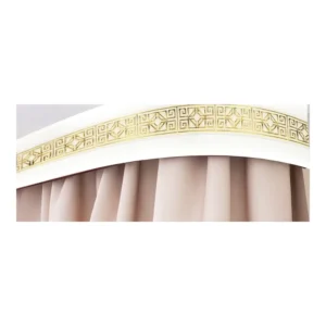 Карниз потолоч. 2,0м. 3-х ряд. Амулет бел./золото - главное фото