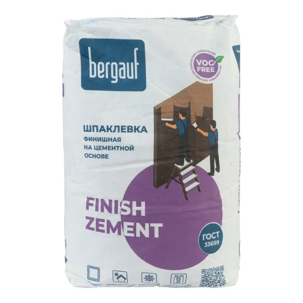Шпатлевка Bergauf Finish Zement, 20кг - фото 4