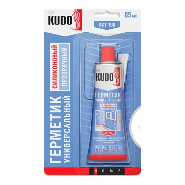 Герметик силикон. универ. Kudo KSТ-100 прозр. 85мл. - фото 1