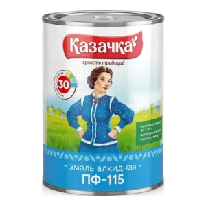 Эмаль ПФ-115 Зеленая Казачка 0,9кг. - главное фото