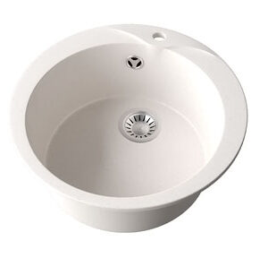 Мойка G-0 380х180 белый матовая с сифоном Gota Rocio