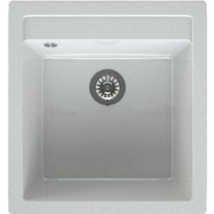 Мойка G-10 белый снег глянец Gota Rocio 505х460х190мм