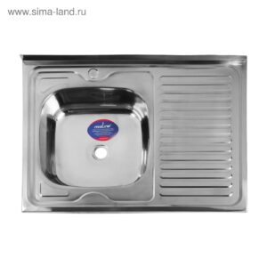 Мойка врез. MIXLINE 3.1/2" 60х60х16 см (0,6) с сифон. лев., прав.
