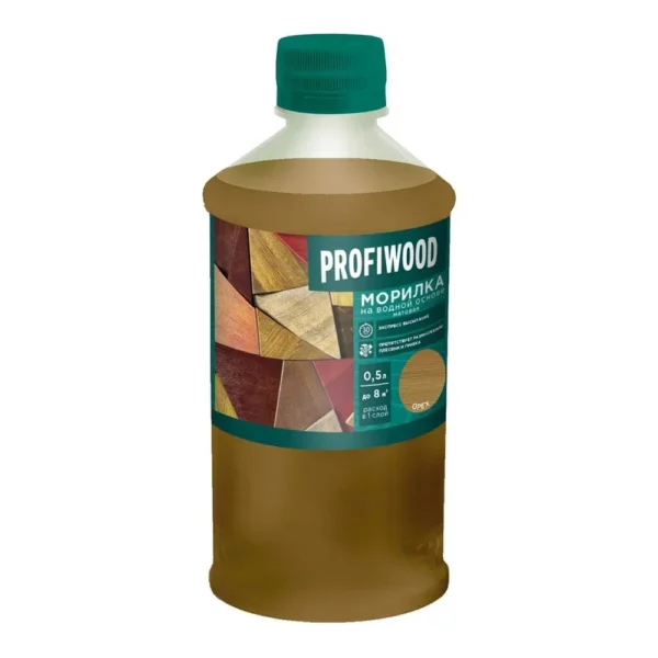 Морилка вод. мат.Profiwood Орех 0,5л. - фото 2
