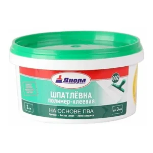 Шпатлевка Диола-002 полимер-клеевая 1кг - фото 1
