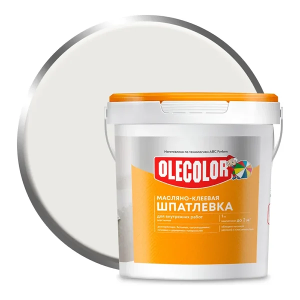 Масляно-клеевая шпатлевка OLECOLOR для внутренних работ, 3.5 кг - фото 1