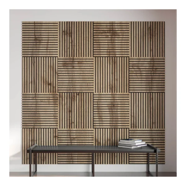 Панель Стеновая Акустическая Stella Comfort Standart Дуб Сонома 600х600х9 - фото 3