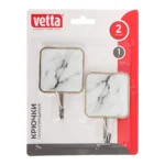 Крючок самокл. Мрамор 2шт. Vetta 440-376 - фото 1