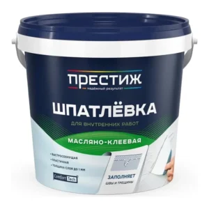 Шпатлевка масляно-клеевая ПРЕСТИЖ 1,5 кг на натуральной олифе - фото 1