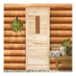 Дверь для бани 180х70см Прямое стекло (липа со стеклом) - фото 1