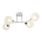 Люстра с плафоном MDL13202 белый+хром - фото 1