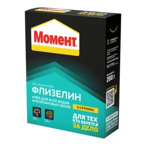 Клей обойный Момент флизелин 200г - фото 1