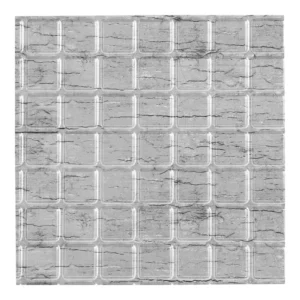 Панель Плитка Белый платан 955х480х0,3мм - фото 1